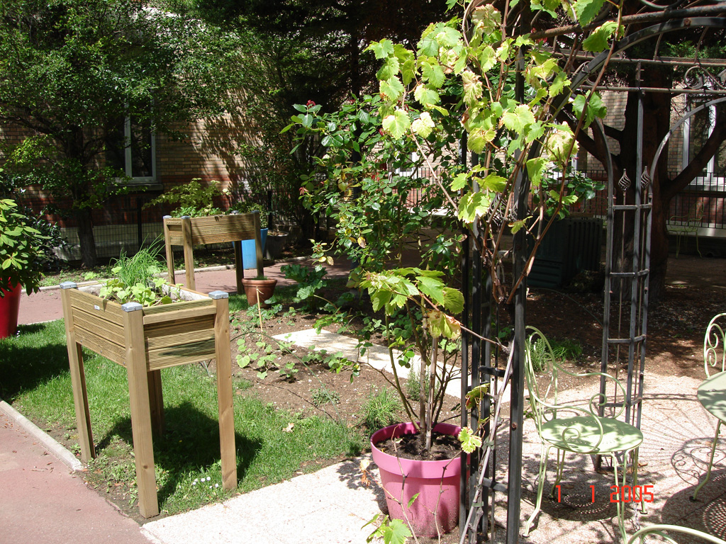 réalisation jardin hôpital Bichat